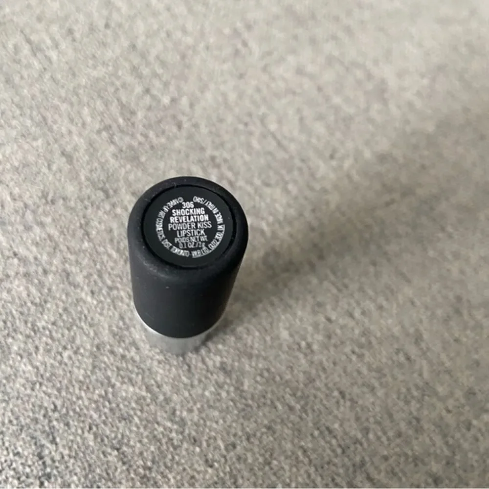 MAC Powder Kiss Moisture Matte Lipstick Shocking Revelation CoolRed NEW 3g 0.1oz